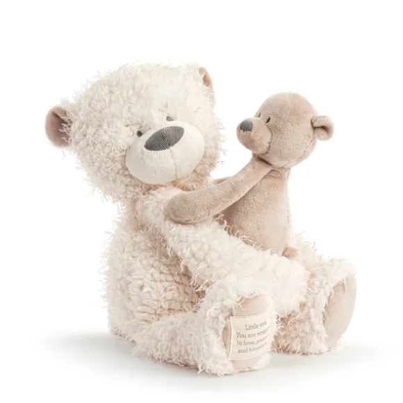 Wrapped in Prayer Baby Safe Plush Bear with Baby by Demdaco
