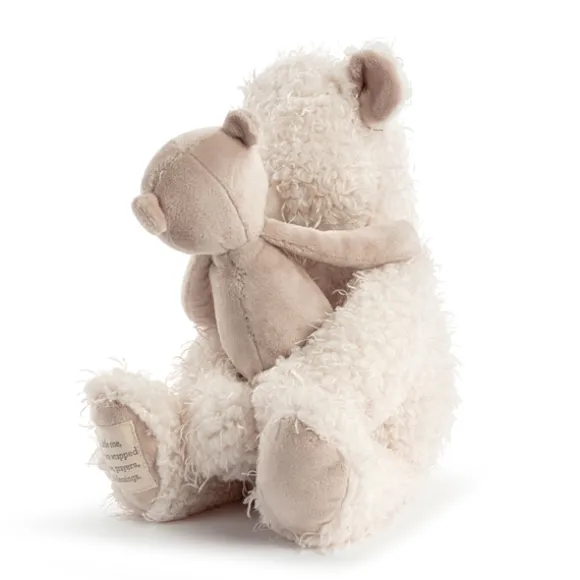 Wrapped in Prayer Baby Safe Plush Bear with Baby by Demdaco