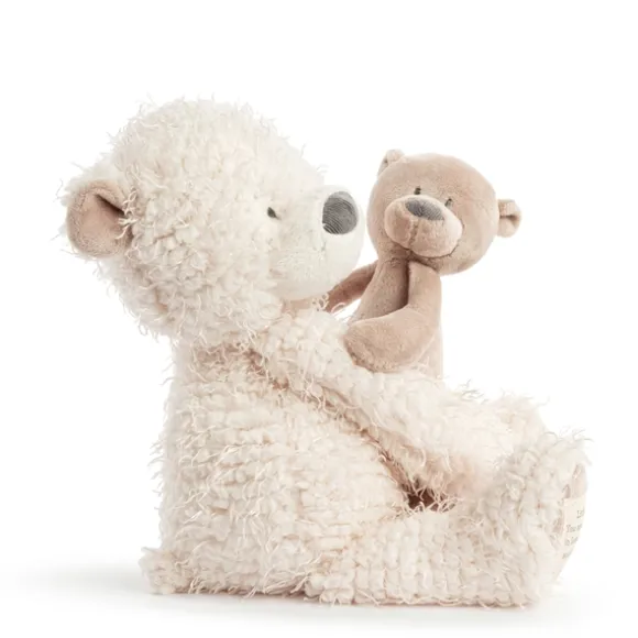Wrapped in Prayer Baby Safe Plush Bear with Baby by Demdaco