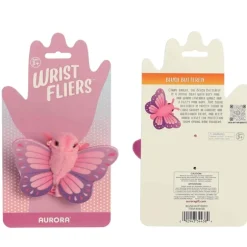 Wrist Fliers Elastic Plush Blush Butterfly by Aurora