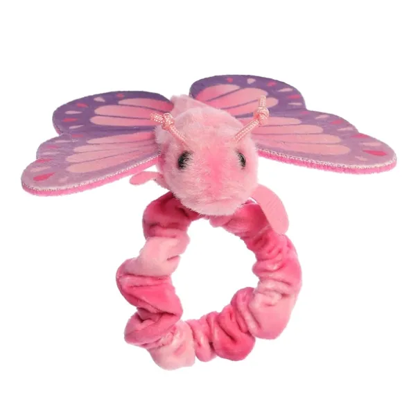 Wrist Fliers Elastic Plush Blush Butterfly by Aurora