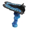 Wrist Fliers Elastic Plush Blue Morpho Butterfly by Aurora