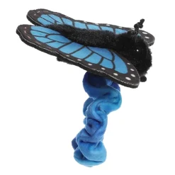 Wrist Fliers Elastic Plush Blue Morpho Butterfly by Aurora