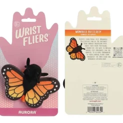 Wrist Fliers Elastic Plush Monarch Butterfly by Aurora