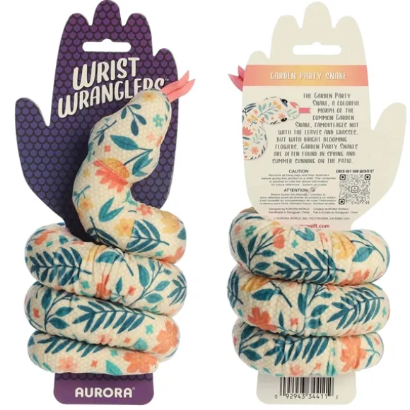 Wrist Wranglers Elastic Plush Garden Party Snake by Aurora