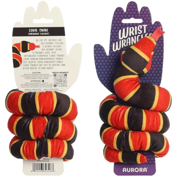 Wrist Wranglers Elastic Plush Coral Snake by Aurora