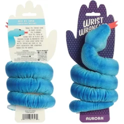 Wrist Wranglers Elastic Plush Blue Pit Viper Snake by Aurora