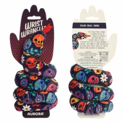 Wrist Wranglers Elastic Plush Sugar Skull Snake by Aurora