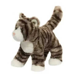 Zigby the 8 Inch Plush Gray Stripe Cat by Douglas