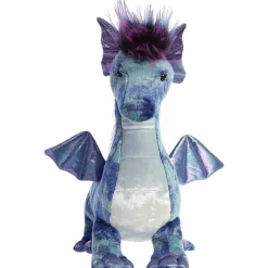 Zion the Blue Designer Stuffed Dragon Luxe Boutique Plush by Aurora