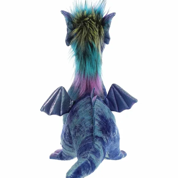 Zion the Blue Designer Stuffed Dragon Luxe Boutique Plush by Aurora