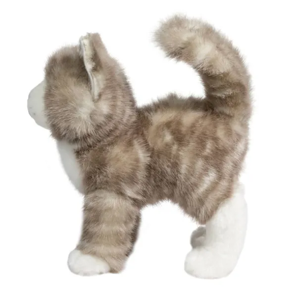 Zipper the Plush Gray Tabby Cat by Douglas