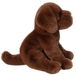 Zoom the 9 Inch Stuffed Chocolate Lab Dog by Douglas