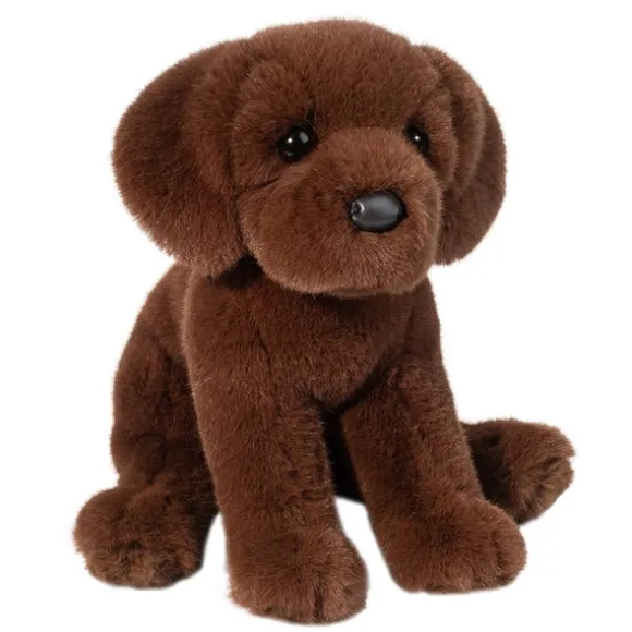 Zoom the 9 Inch Stuffed Chocolate Lab Dog by Douglas